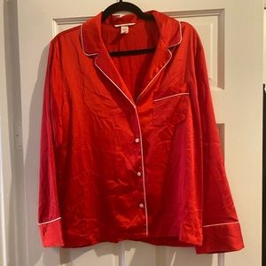Victoria's Secret Red Pajama Top